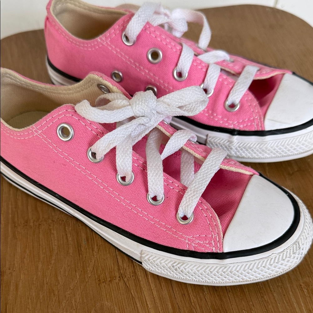 Converse Kids Pink Canvas Sneakers